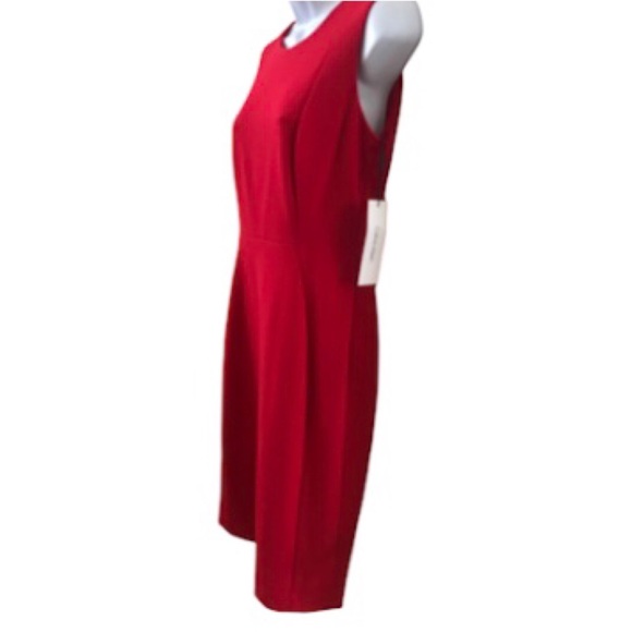 ❤️🆕 New Calvin Klein Red Dress (Women’s Size 6) - Picture 4 of 9